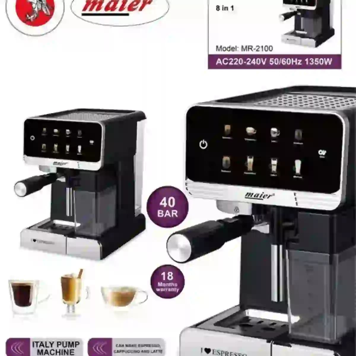 اسپرسو ساز 40 بار مایر مدل Maier MR-2100 — تصویر ۳