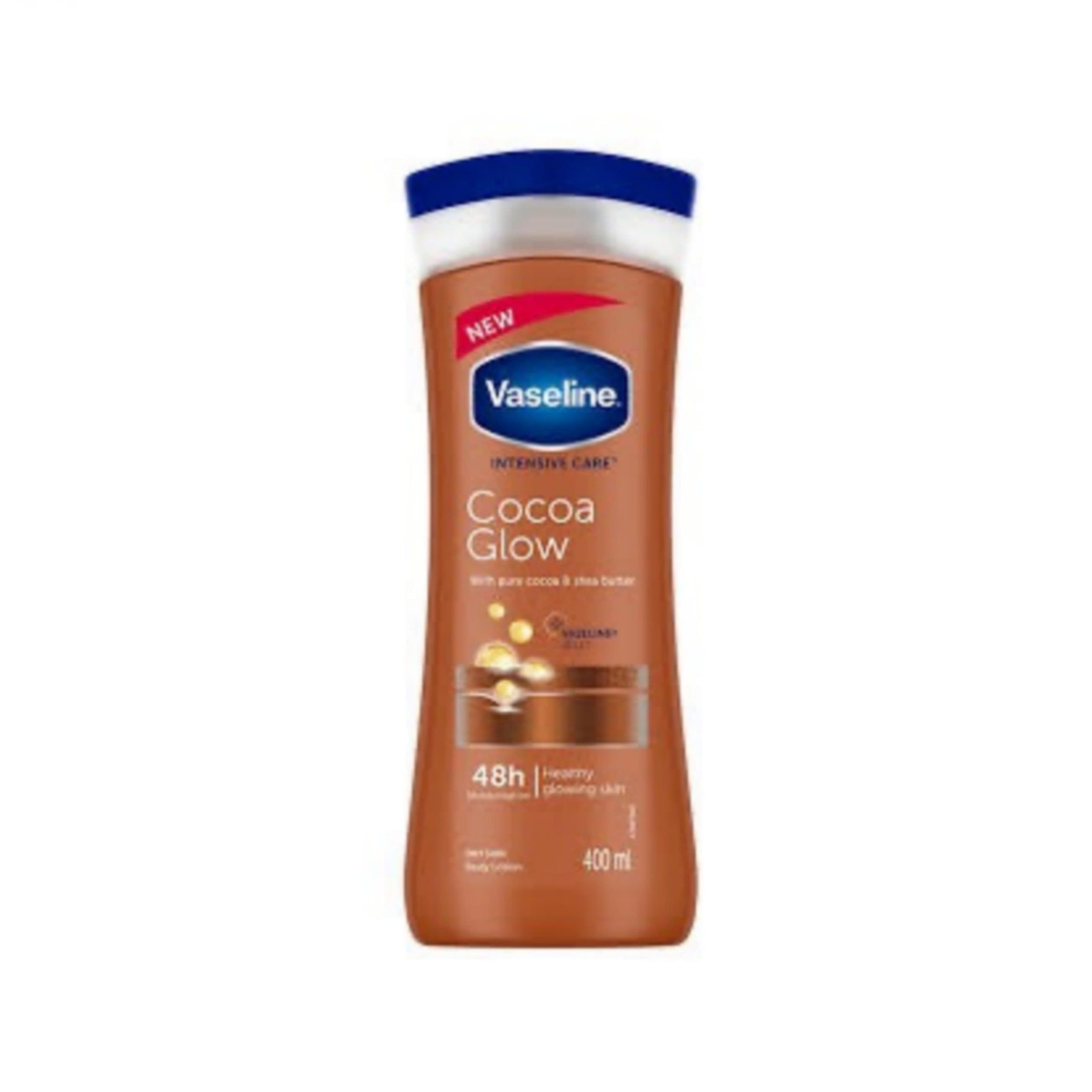 لوسیون بدن وازلین مدل کاکائو Cocoa Radiant – آبرسان عمیق و درخشان‌کننده پوست