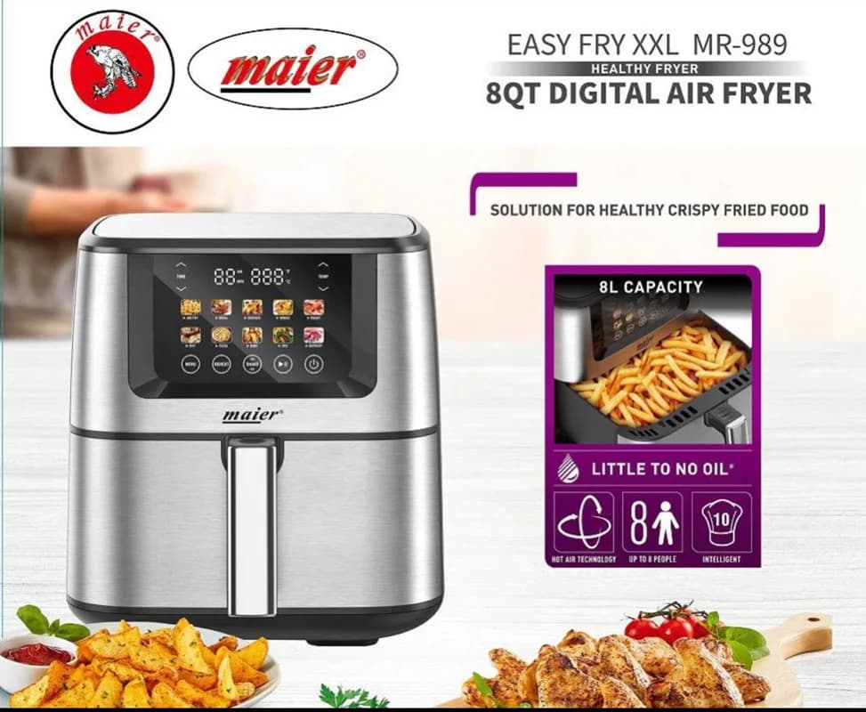 سرخ کن بدون روغن مایر مدل Maier MR-989 — تصویر ۵