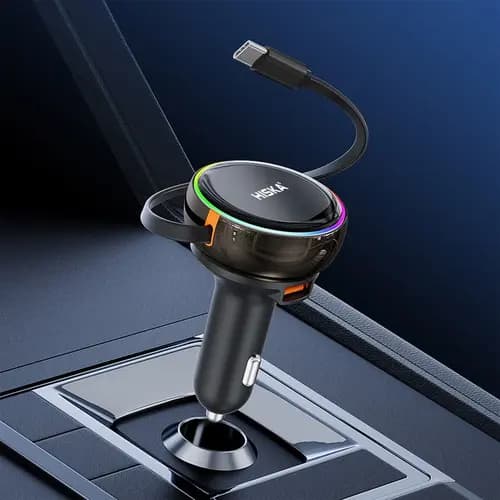 شارژر فندکی هیسکا مدل HISKA HCC337 توان ۸۰ وات — تصویر ۴