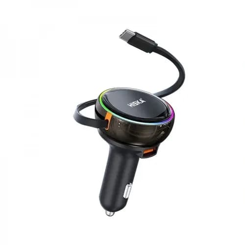 شارژر فندکی هیسکا مدل HISKA HCC337 توان ۸۰ وات