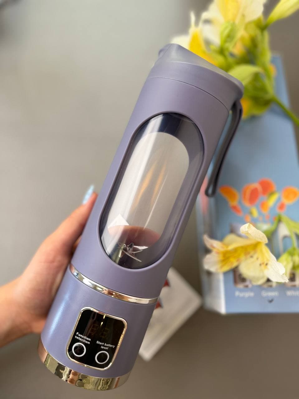 شیکر و اسموتی ساز شارژی HS-860 اورجینال | مخلوط کن اسموتی و پروتئین شیک — تصویر ۴