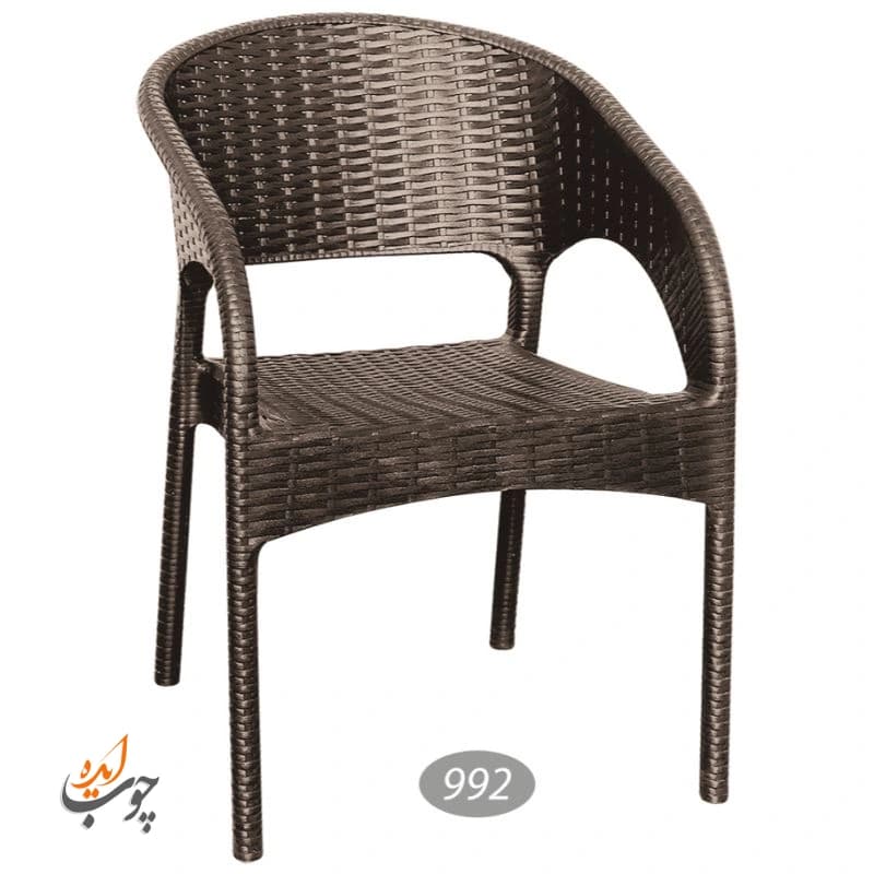 صندلی ناصر پلاستیک دسته دار حصیر بافت کد 992