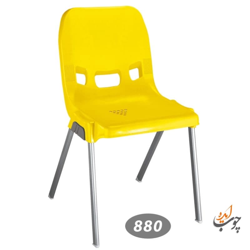 صندلی ناصر پلاستیک پایه فلزی کد 880 — تصویر ۲
