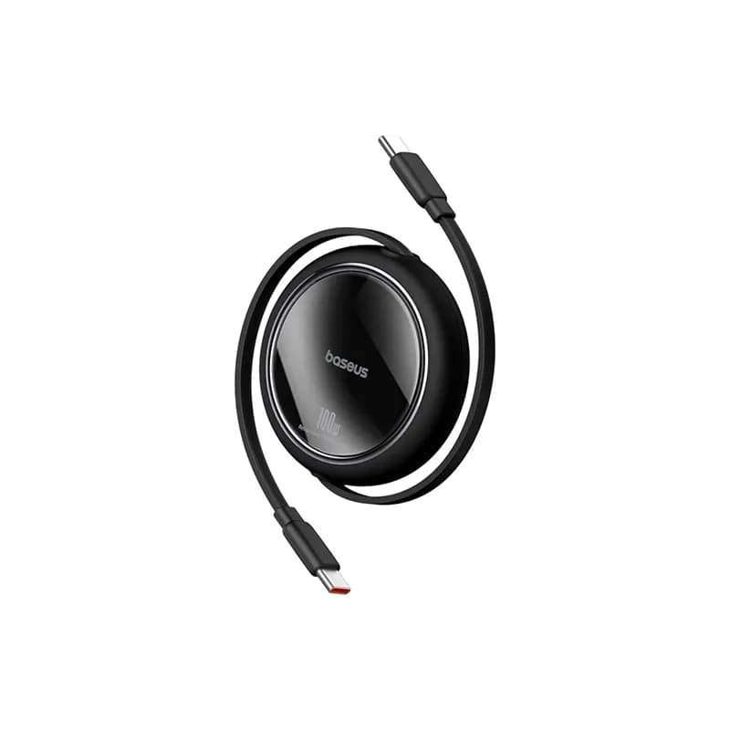 کابل تبدیل Type-c به Type-c باسئوس 100وات مدل Baseus Free2Draw Mini Retractable