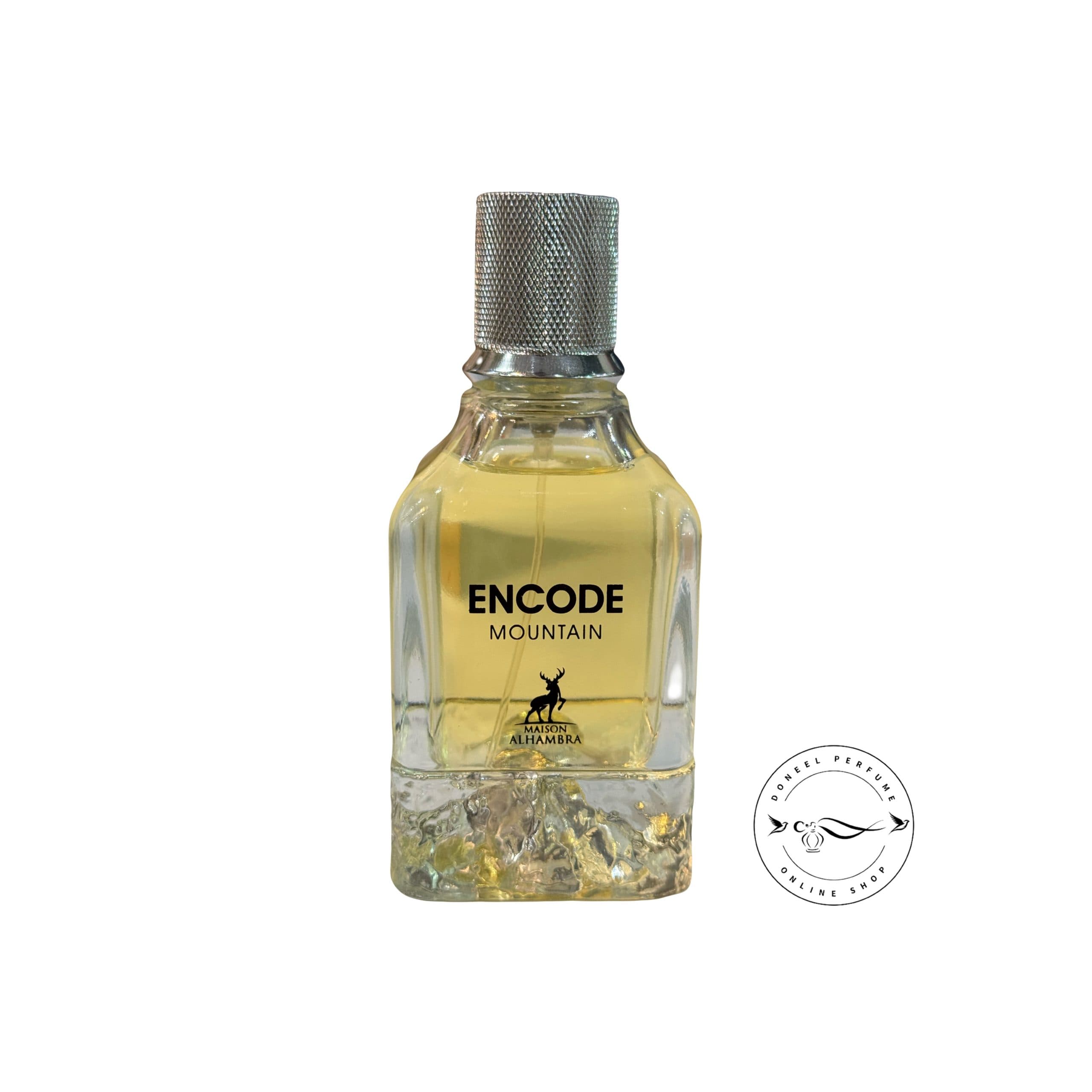 عطر انکود مونتین الحمبرا | مشابه مونت بلنک اکسپلورر پلاتینیوم | رایحه‌ای خنک و چوبی مردانه