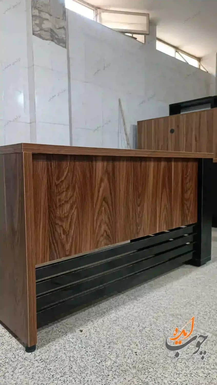 میز کارمندی 140*70 مدل باران چوب ایده — تصویر ۳