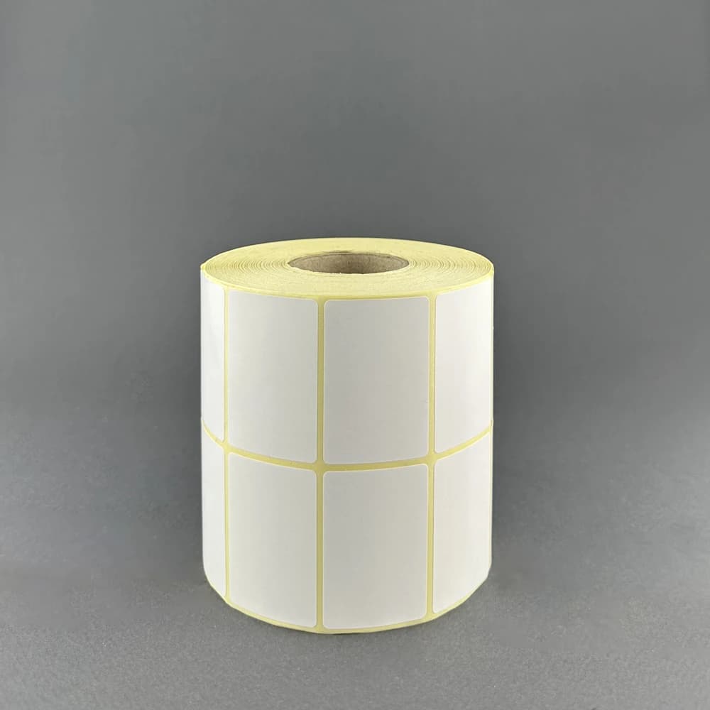 لیبل PVC سفید 34*51 میلی متر