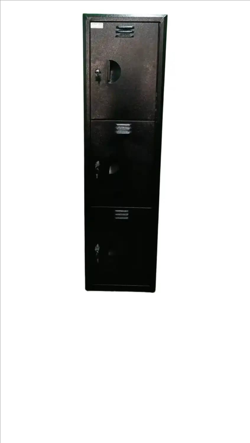 کمد مدارک و گنجه 3 سلول فلزی با رنگ کوره ائ +