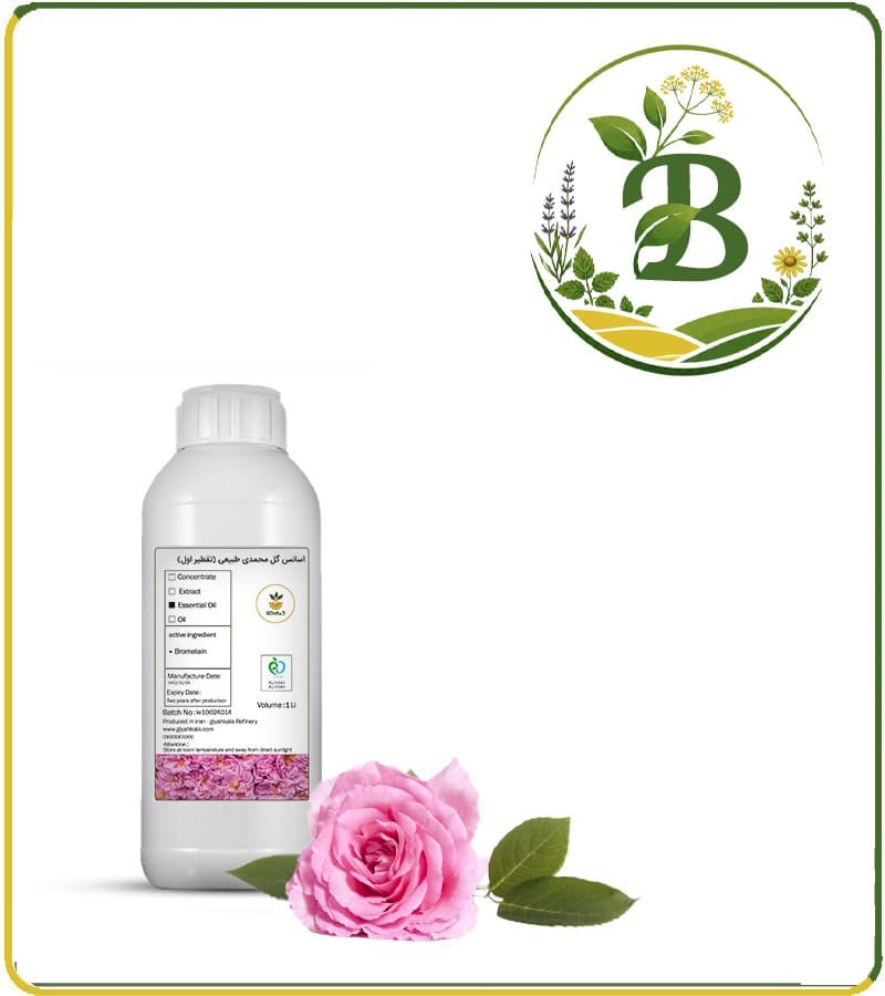 اسانس گل محمدی طبیعی (تقطیر اول)