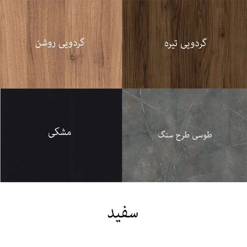 شلف دیواری 90*20*5 مدل G با پایه فلزی مخفی — تصویر ۳