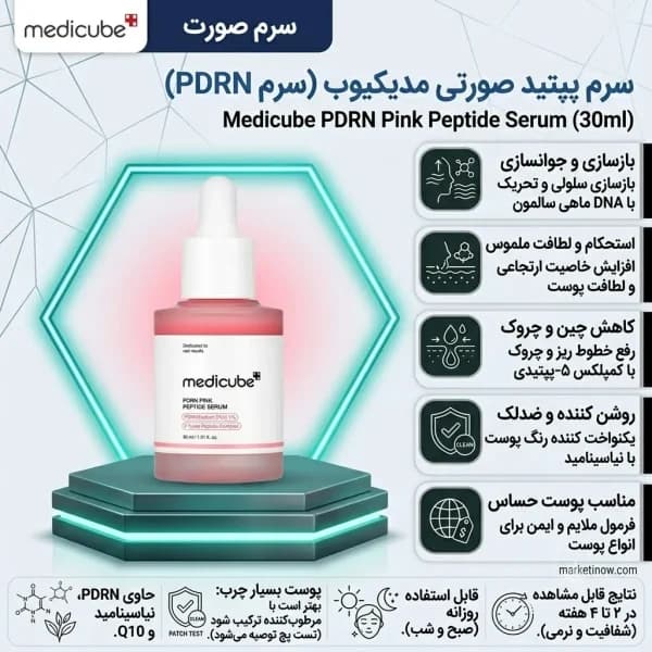 سرم پپتید صورتی مدیکیوب Medicube PDRN Pink Peptide Serum
