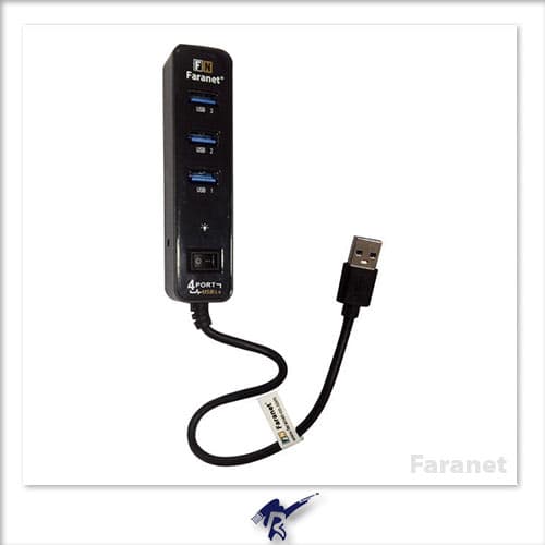 هاب 4 پورت USB 3.0 فرانت FN-U3H403S