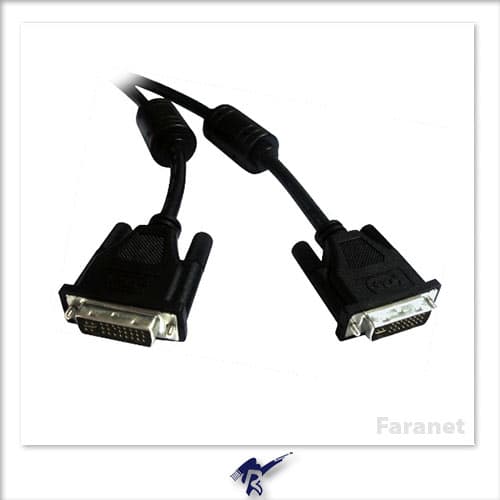 کابل DVI-I Dual Link دو سر نر ٢4 و 5 پين فرانت 1.5 متری FN-DCBI15