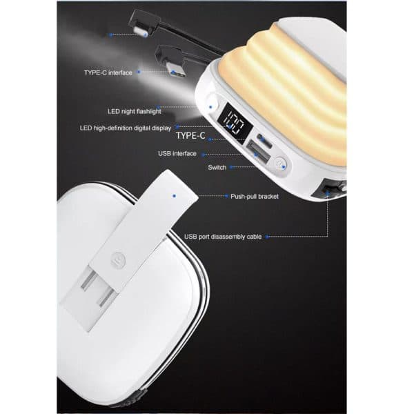 پاوربانک چراغ دار پرودو POWER BANK — تصویر ۲