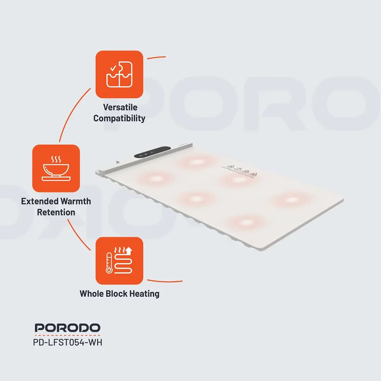 پد گرم کننده غذا پرودو Warming Food Mat — تصویر ۹