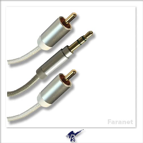 کابل کنفی ١ به 2 صدا استریو به جک RCA فرانت – یک مترFN-A2CW10
