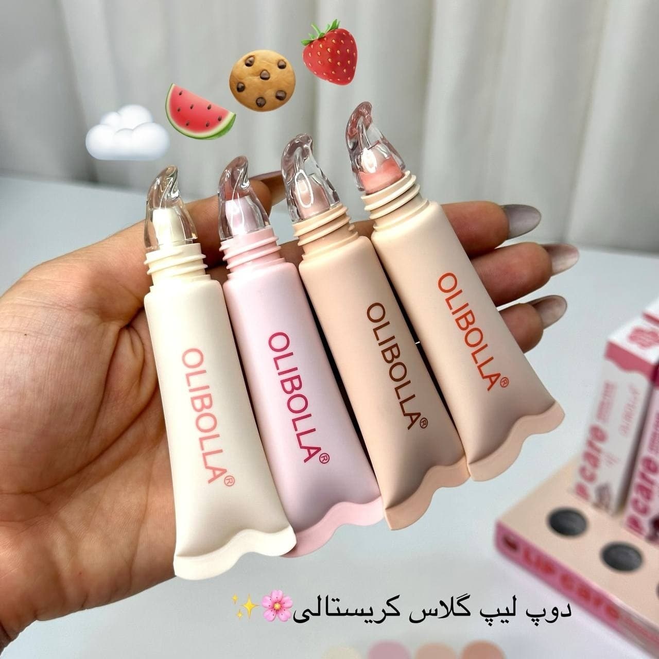 لیپ گلاس کریستالی دوپ اولی بولا Olibolla