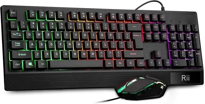 کیبورد و ماوس گیمینگ Rii مدل RK400