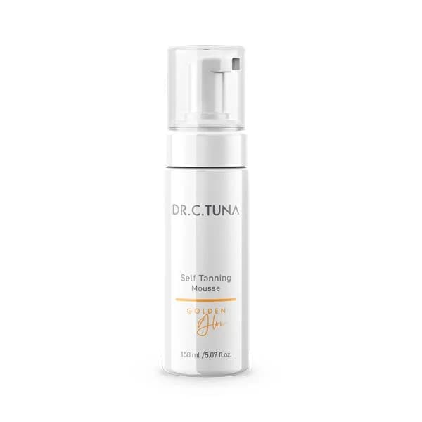 فوم برنزه‌کننده بدن دکتر سی‌تونا DR C TUNA Self Tanning Mousse مدل Golden Glow حجم 150ML