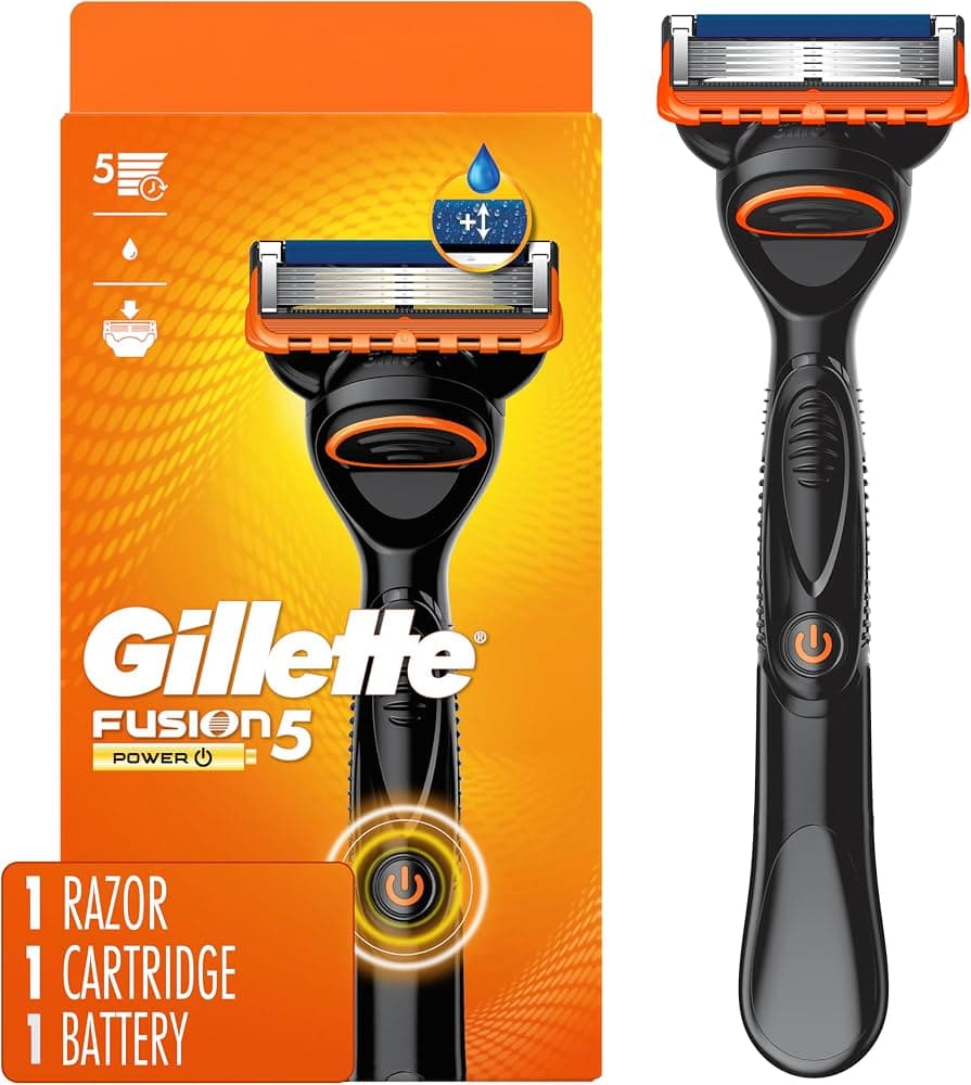 خودتراش مردانه ژیلت Gillette اورجینال مدل Fusion 5 Power دارای ویبراتور