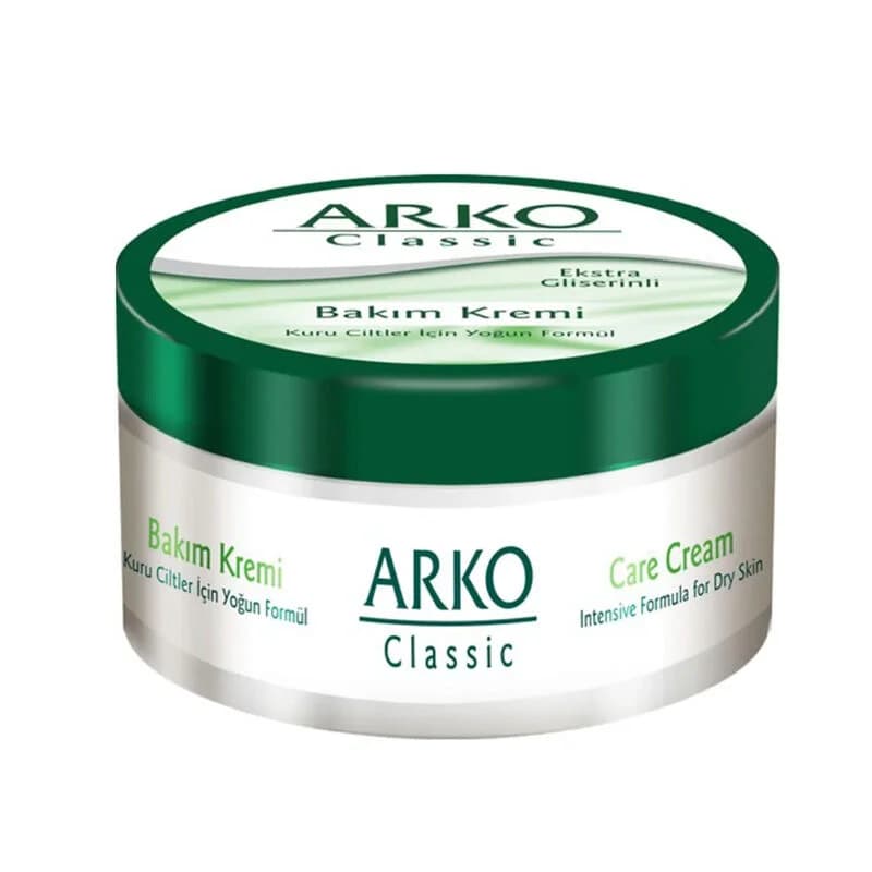 کرم آرکو نم Arko Nem مدل CLASSIC کلاسیک سبز حاوی گلیسیرین مناسب پوست خشک، حجم 250ML