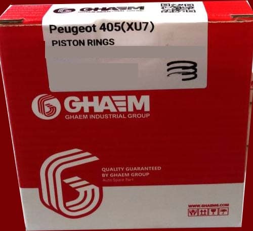 رینگ پیستون موتور پژو 405 استاندارد قائم مناسب برای پژو405،پارس،سمندxu7