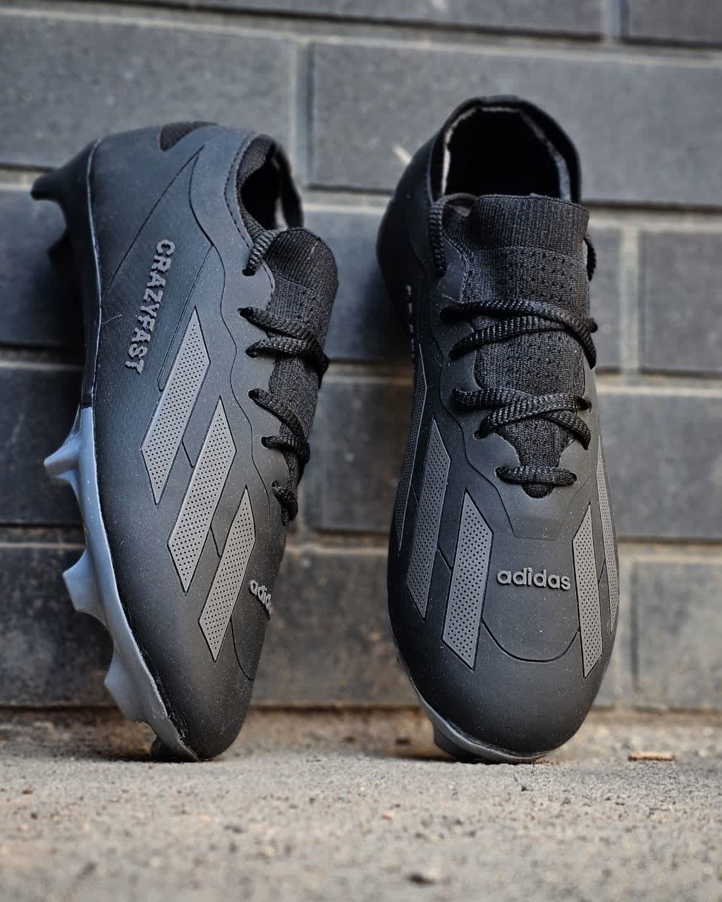 کفش فوتبال آدیداس ایکس کریزی فست مشکی Adidas X Crazy Fast (زیره دو رنگ) — تصویر ۳