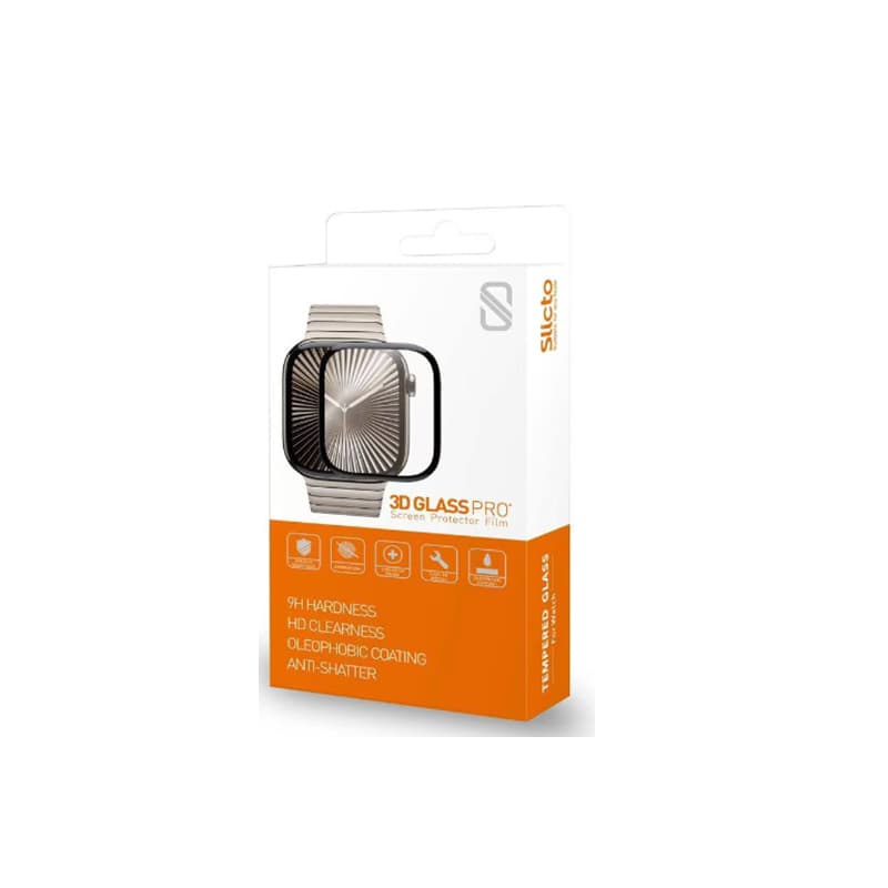 محافظ صفحه نمایش اسلیکتو مدل Slicto 3D Pro مناسب برای اپل واچ 49 میلی متر — تصویر ۳