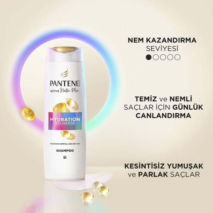 شامپو آبرسان پنتن Pantene سری (HYDRATION) NEM آبرسان عمیق و موثر به تارهای مو، حجم 400ML — تصویر ۳