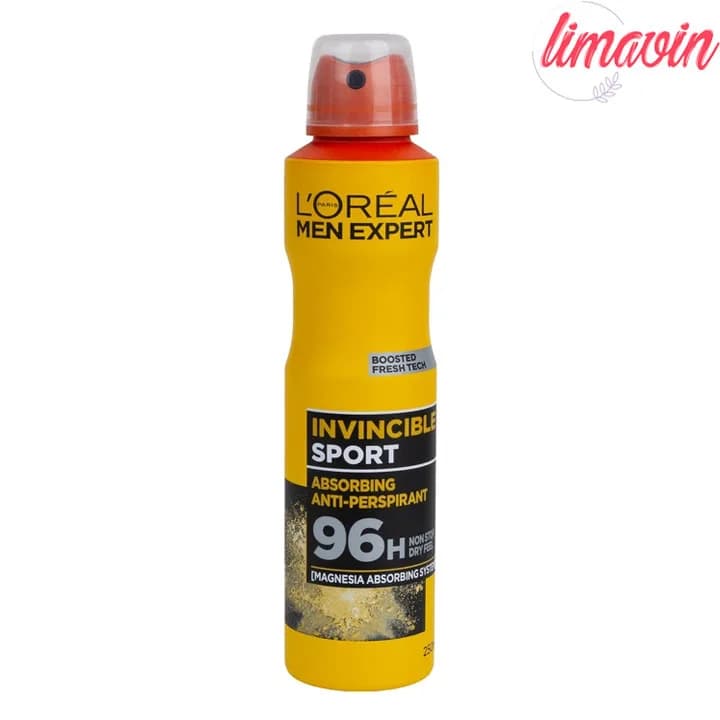 اسپری ضدتعریق مردانه لورآل مدل Invincible Sport حجم 250 میلی‌لیتر — تصویر ۹