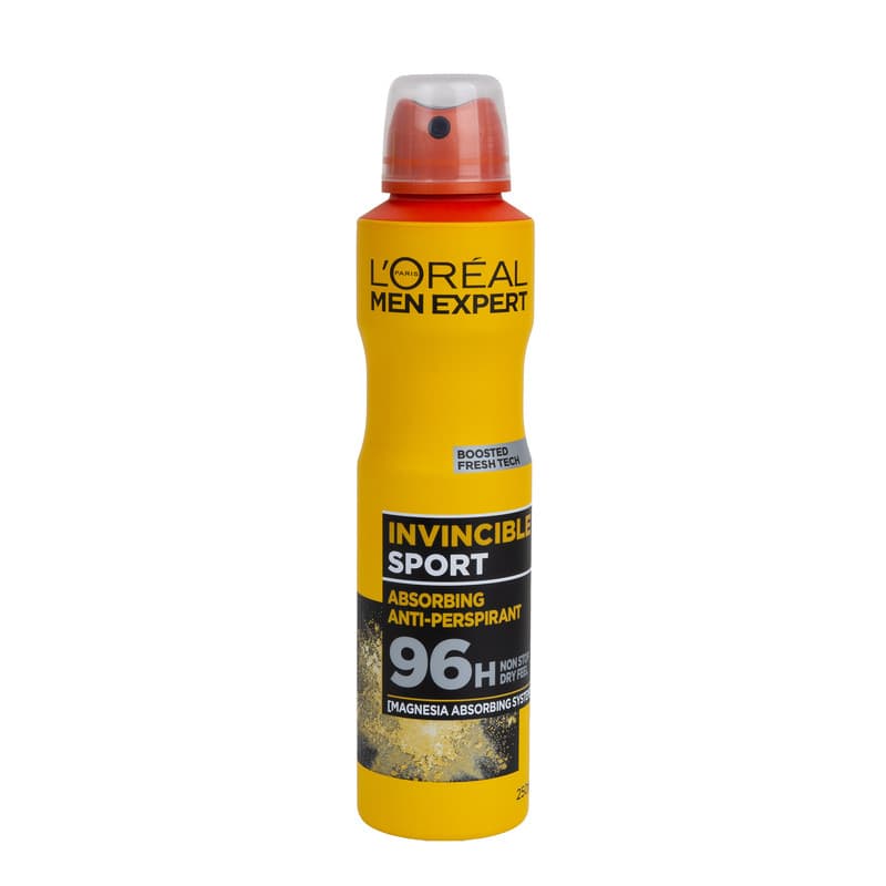 اسپری ضدتعریق مردانه لورآل مدل Invincible Sport حجم 250 میلی‌لیتر — تصویر ۳