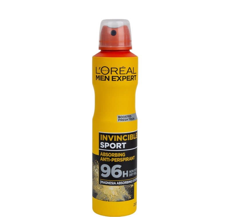 اسپری ضدتعریق مردانه لورآل مدل Invincible Sport حجم 250 میلی‌لیتر — تصویر ۵