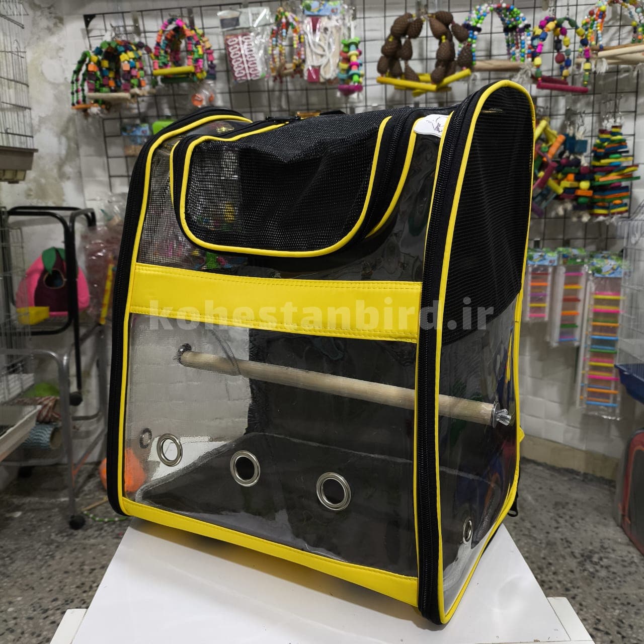 کیف حمل طلقی زرد