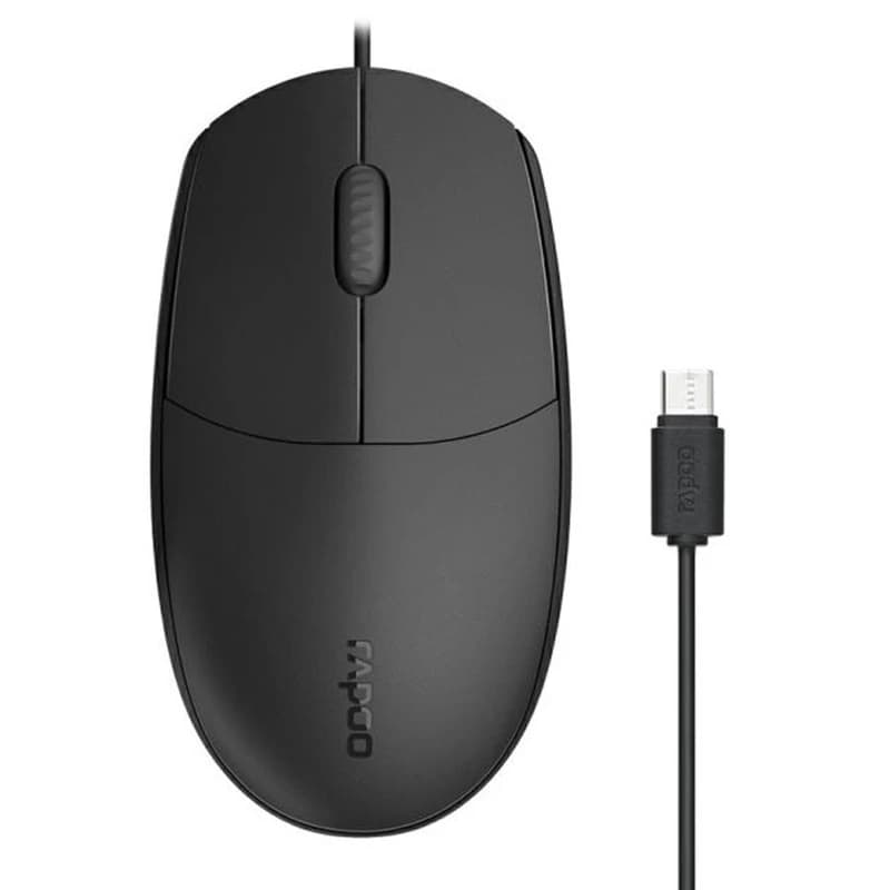 موس سیمی تایپ سی RAPOO N100C