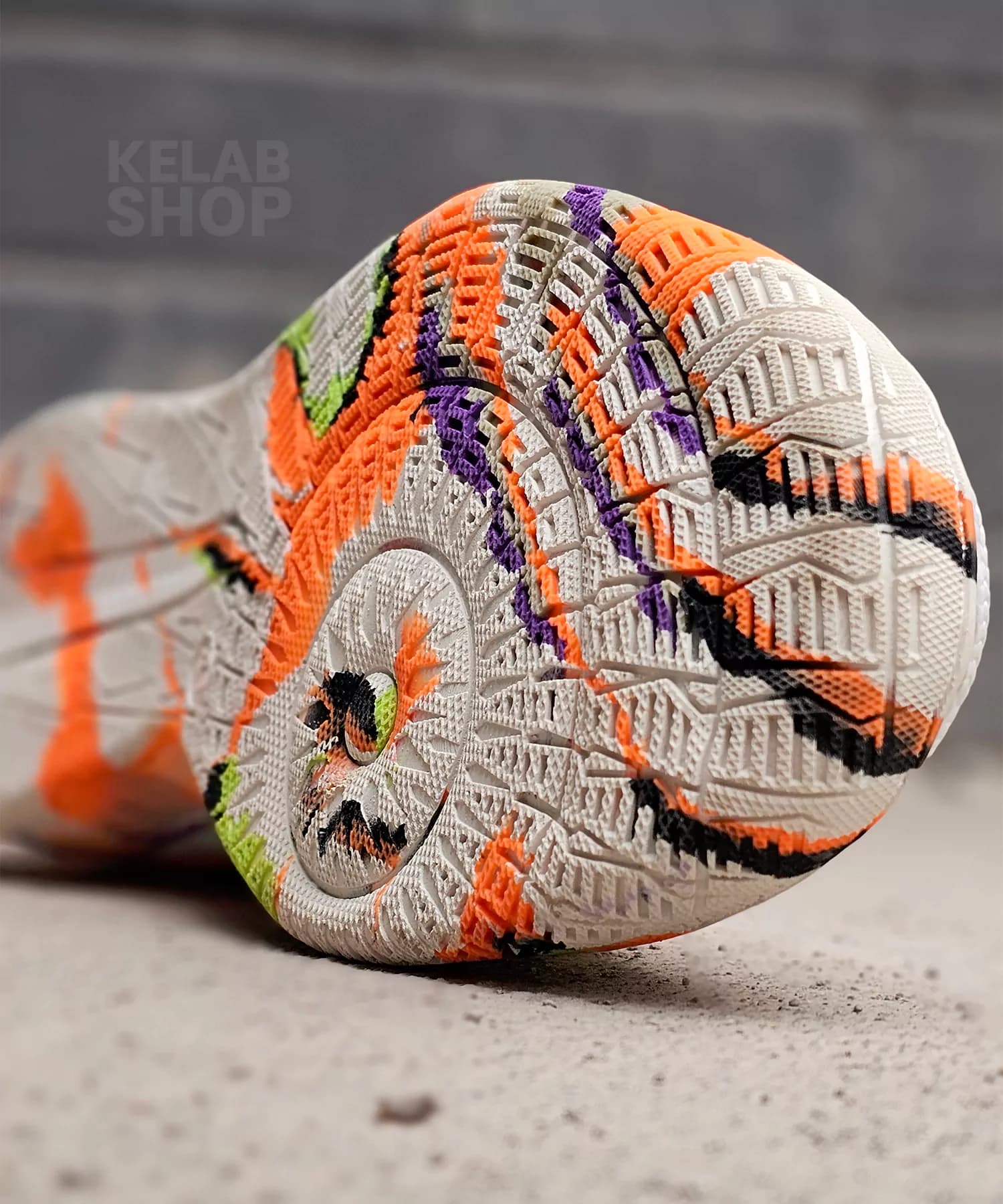 کفش سالنی نایک مرکوریال سفید نارنجی Nike mercurial — تصویر ۷