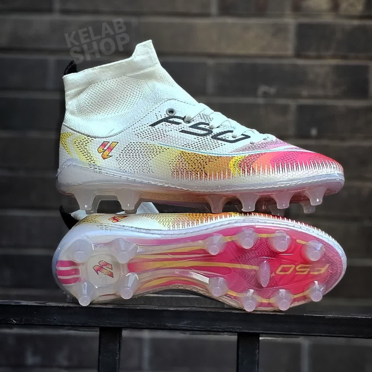 کفش فوتبال آدیداس f50 الایت سفید رنگی Adidas F50 Elite(زیره ژله ای)