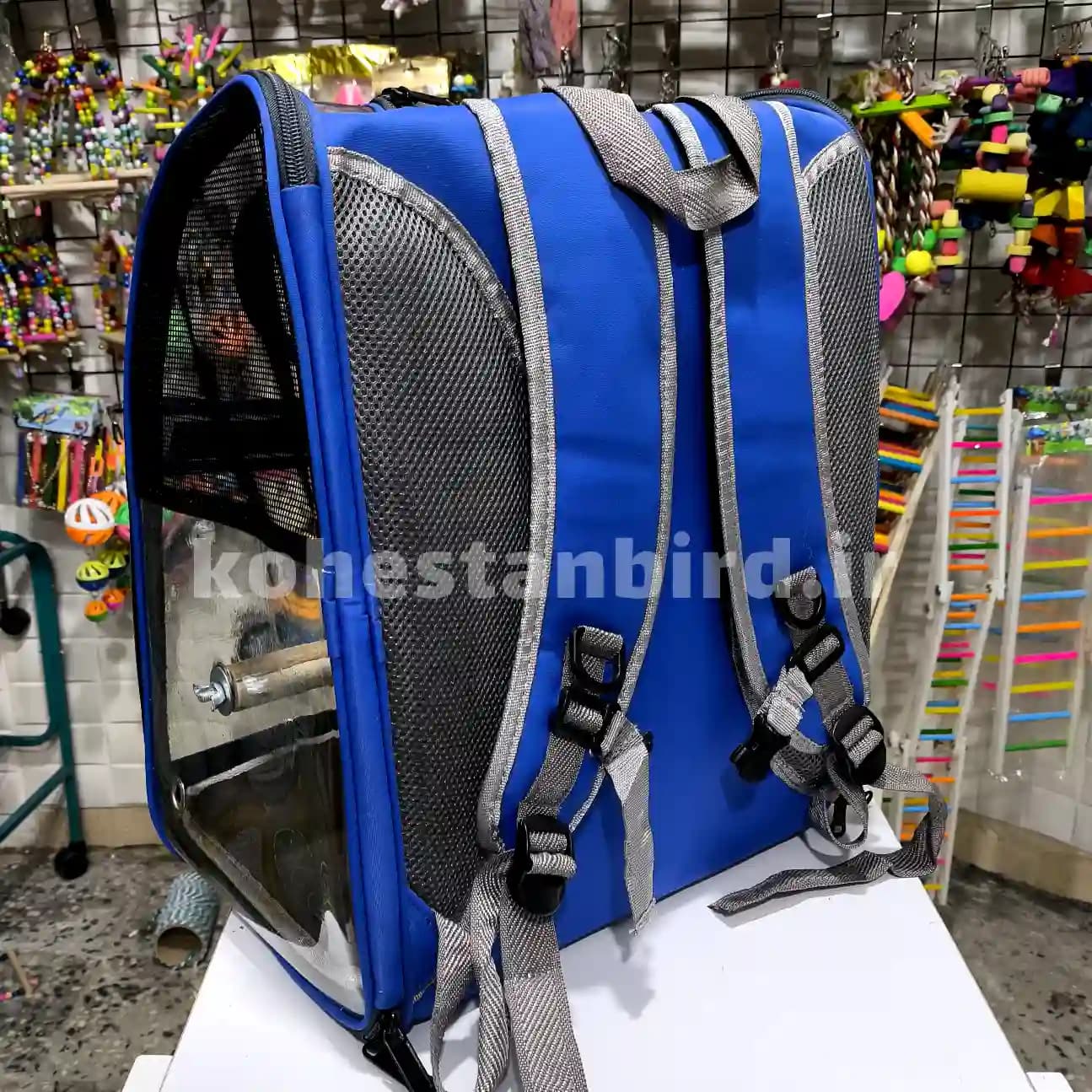 کیف حمل طلقی آبی کاربنی — تصویر ۶