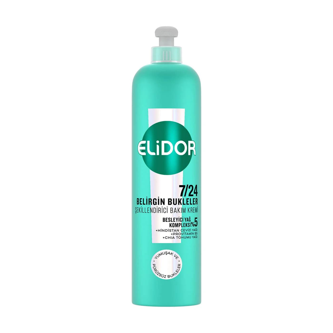 کرم موی الیدور ELIDOR سبز حاوی الاستین و شیر بادام مناسب موهای فر، حجم 240ML