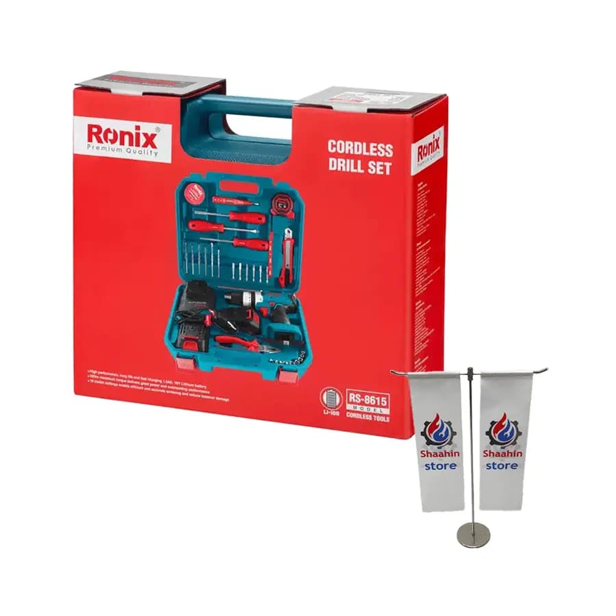کیت دریل شارژی 16 ولت رونیکس مدل RS-8615 — تصویر ۹