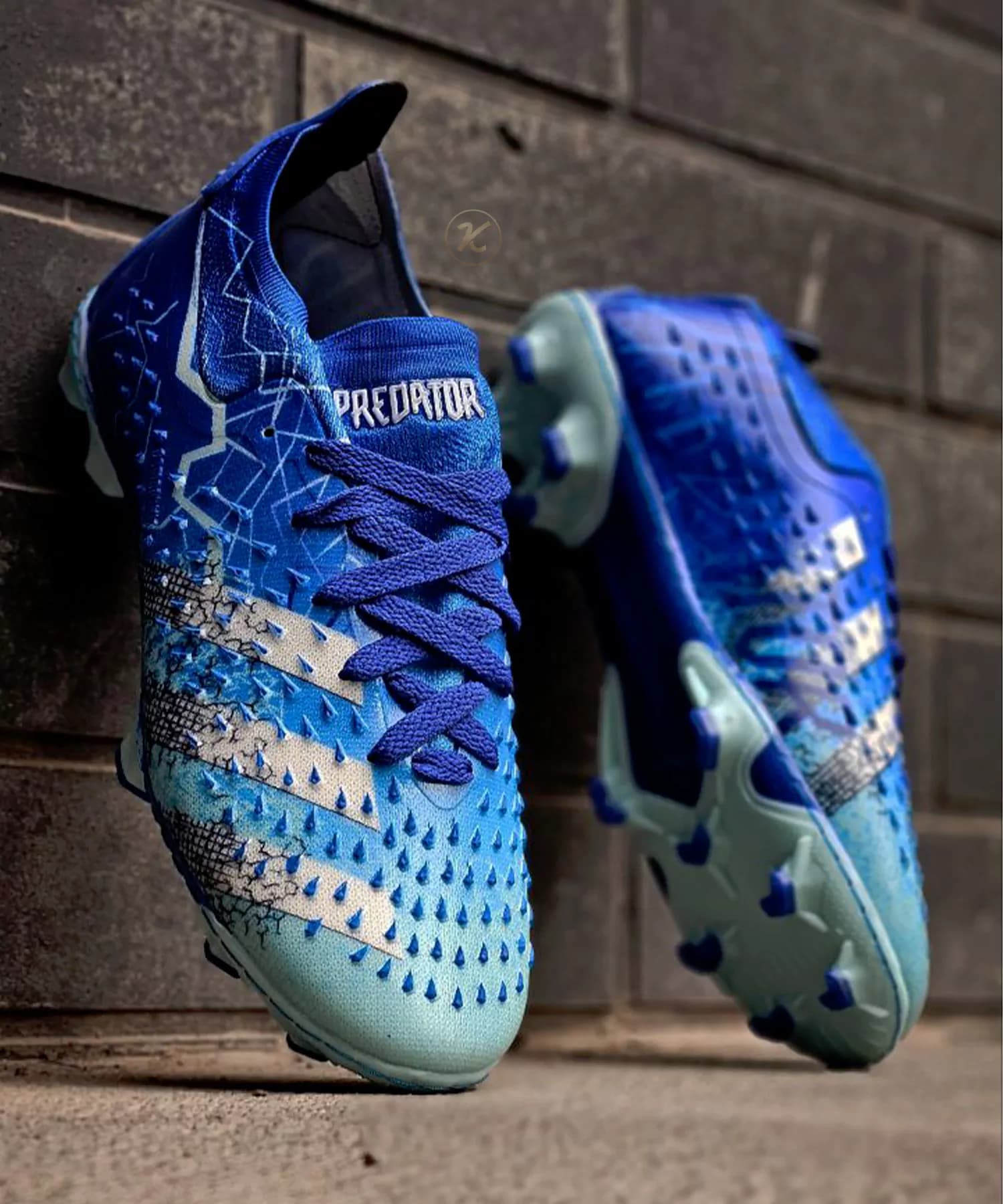 کفش فوتبال آدیداس پردیتور فریک ۲۰۲۴ آبی Adidas Predator Freak — تصویر ۹