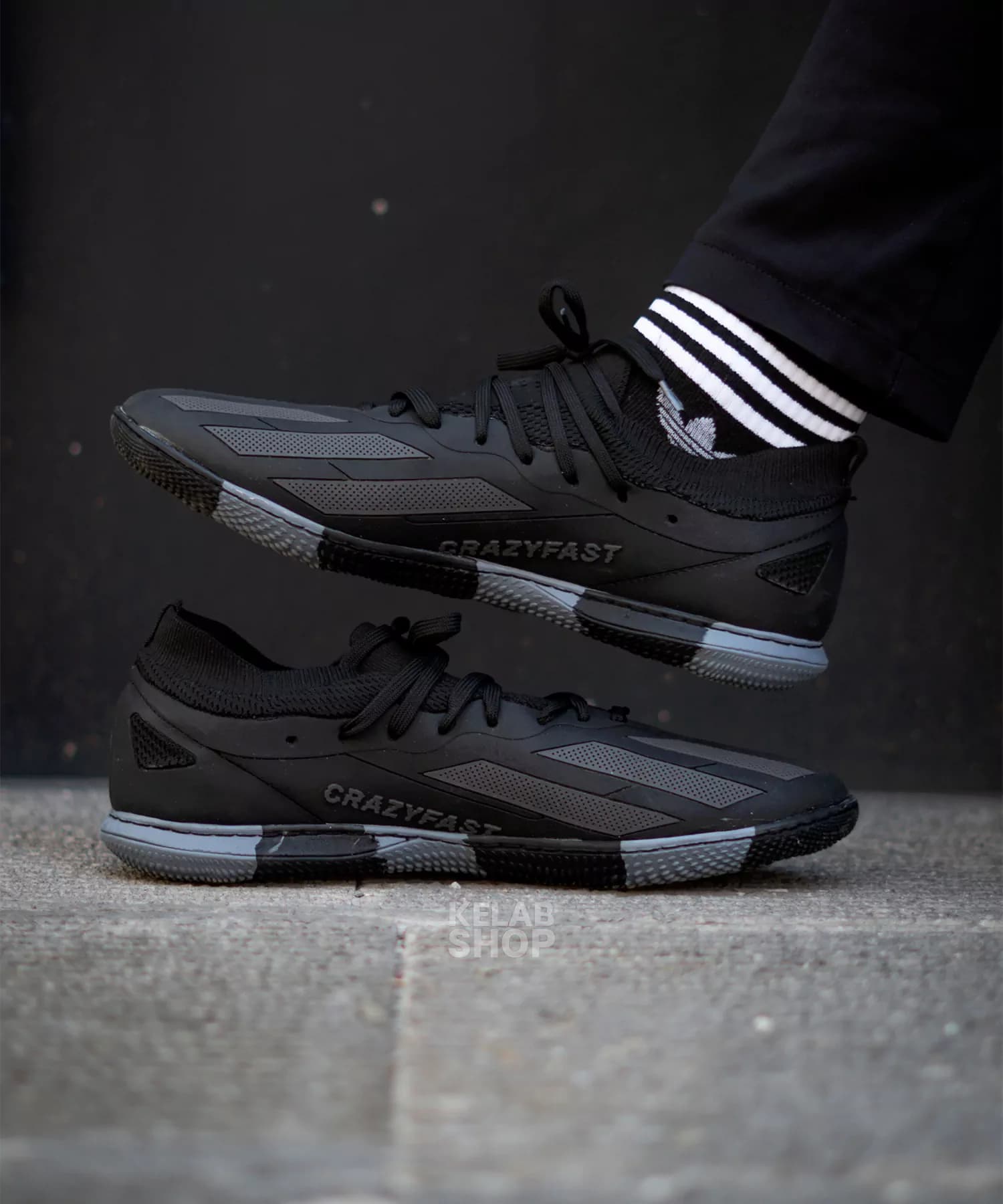 کفش سالنی آدیداس ایکس کریزی فست مشکی Adidas X Crazy Fast — تصویر ۶