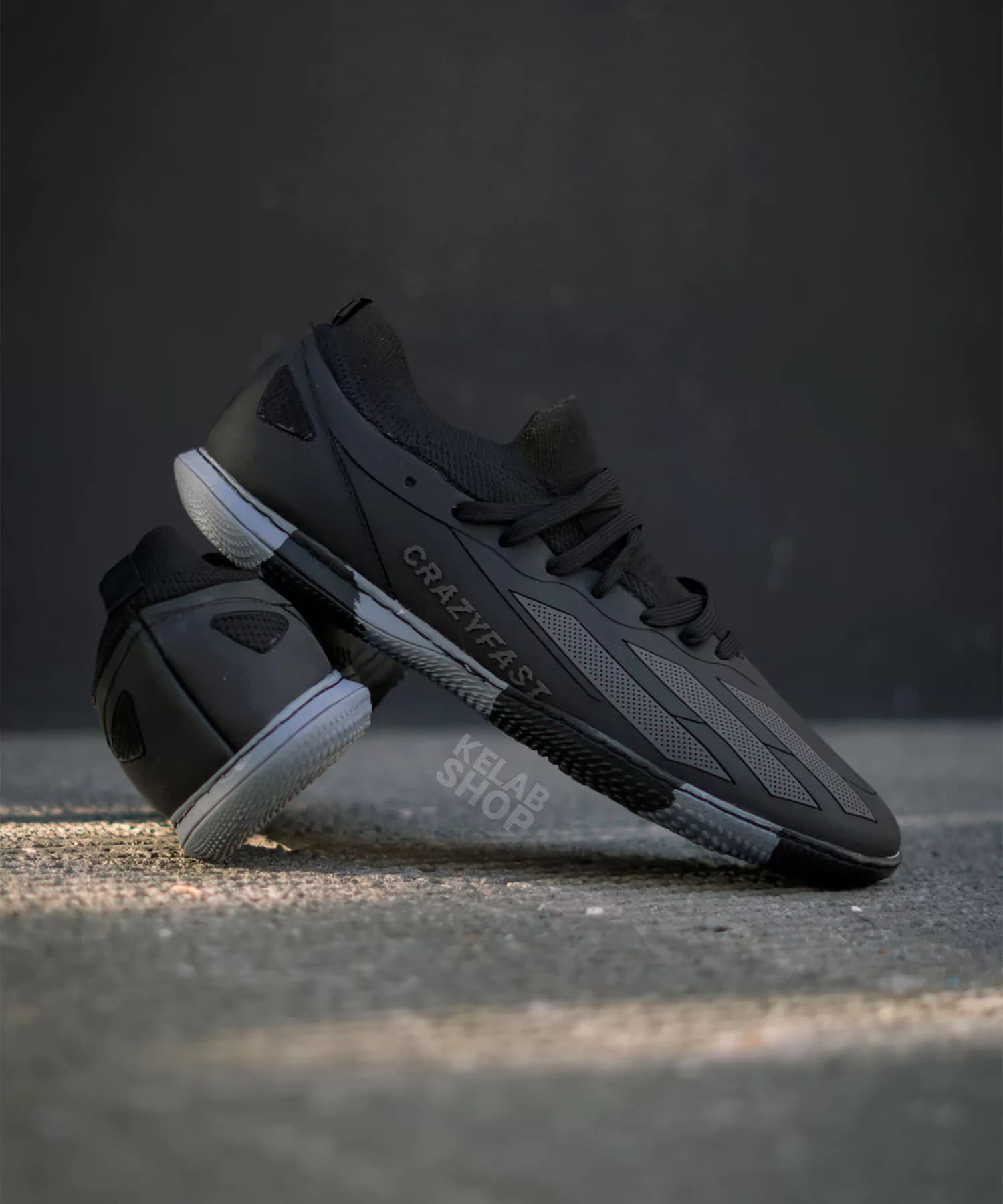 کفش سالنی آدیداس ایکس کریزی فست مشکی Adidas X Crazy Fast — تصویر ۴
