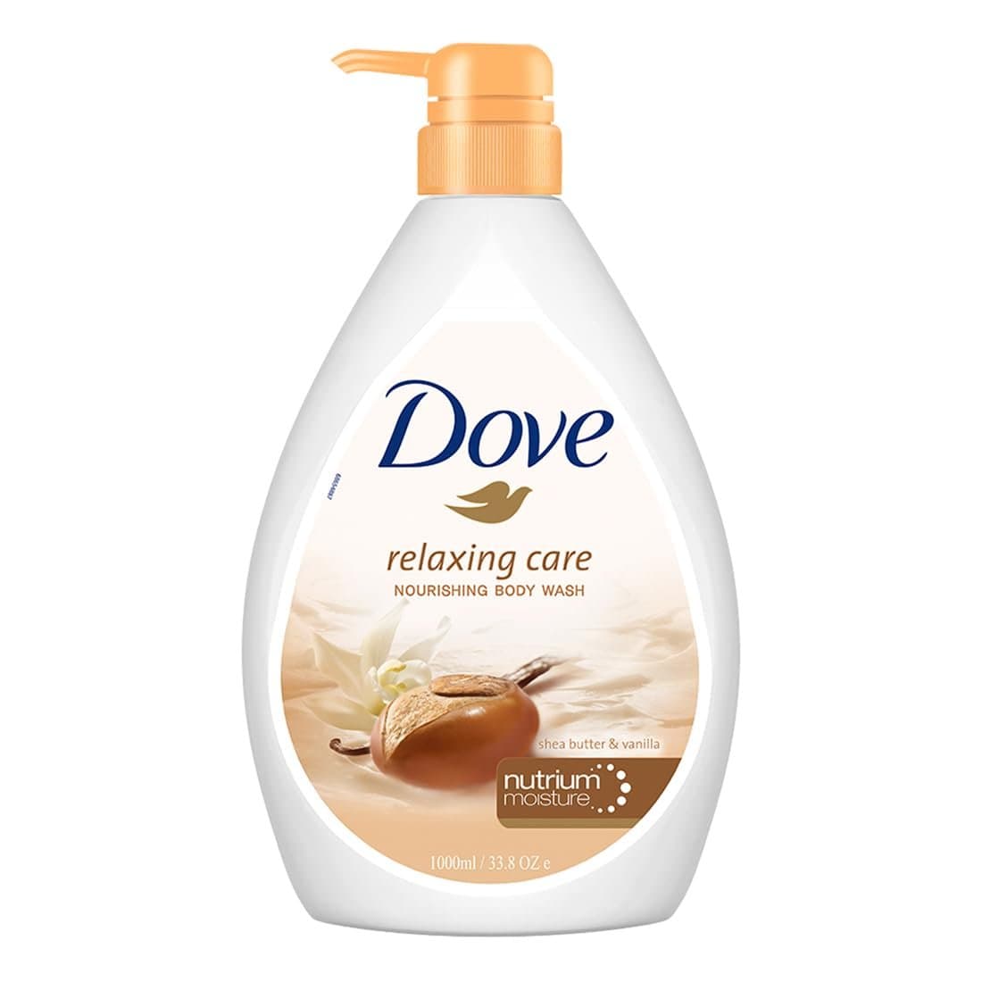 شامپو بدن کرمی داو Dove رایحه وانیل و شی باتر مناسب برای پوست حساس، حجم 1000ML