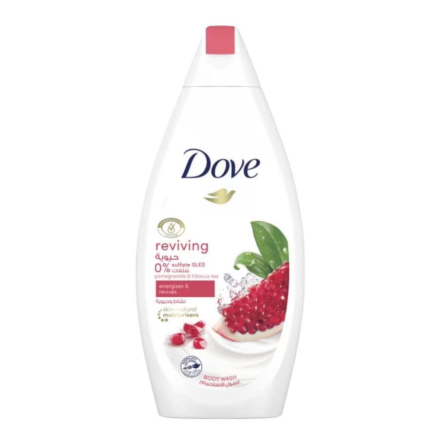 شامپو بدن کرمی داو حاوی عصاره انار مناسب برای انواع پوست، حجم 500ML