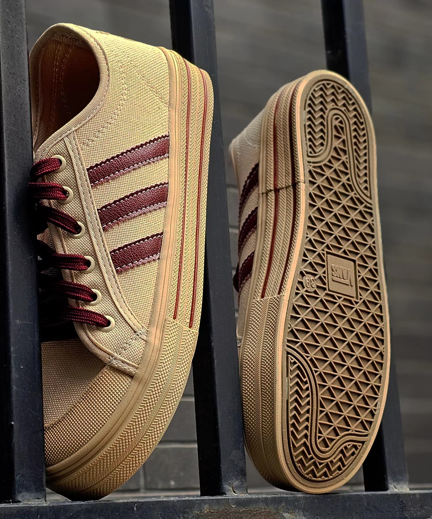 کتانی ونس آدیداس کرم سرخابی Adidas Vans — تصویر ۵