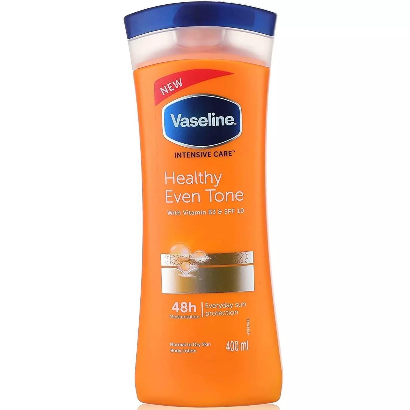 لوسیون بدن ضد آفتاب وازلین Vaseline مدل Even Tone مناسب انواع پوست با spf10، حجم 400ML