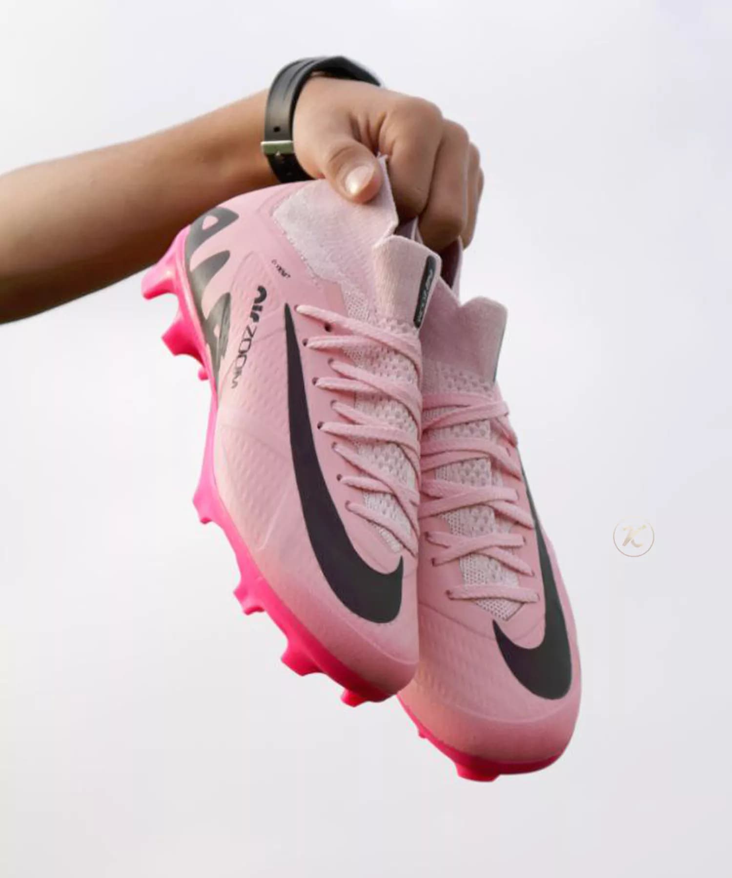 کفش فوتبال نایک مرکورریال ایرزوم صورتی Nike Airzoom (بافت صورتی ) — تصویر ۳