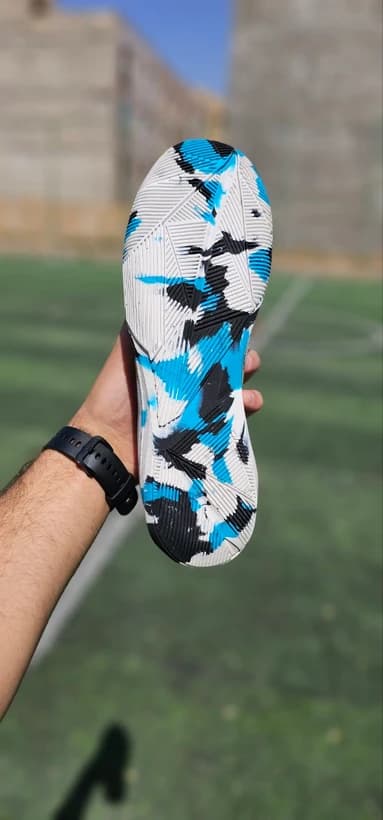 کفش سالنی آدیداس کریزی فست سفید آبی Adidas Crazy Fast — تصویر ۳