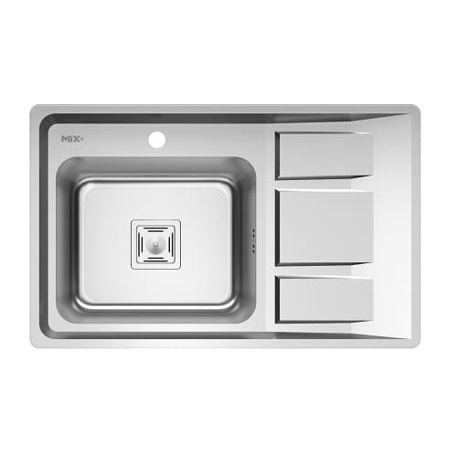 سینک توکار میکس پلاس مدل 6042-S45 چپ